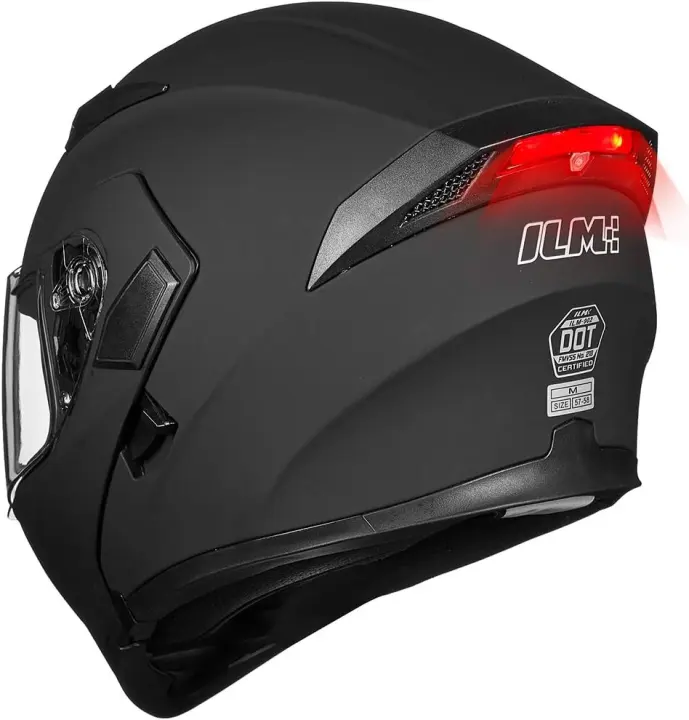 ILM Dual-Visor Flip-Up Modular Full-Face Motorcycle Helmet (902/902L)